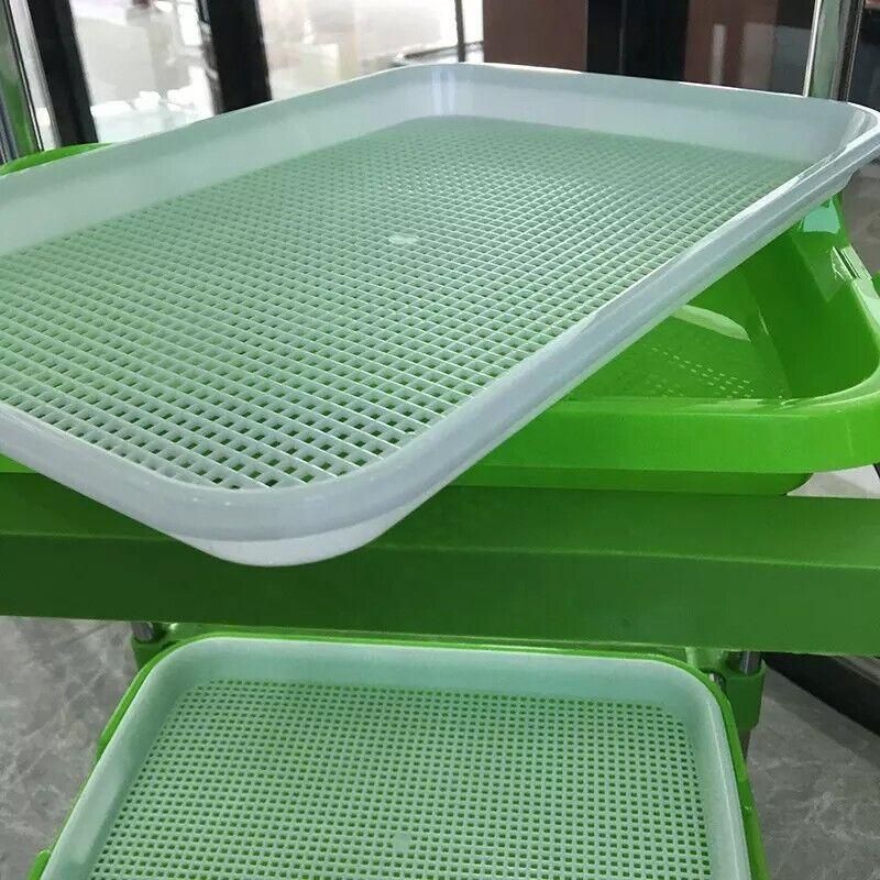 Double Layer Microgreens Tray for Hydroponic Seeding Germination Wheatgrass view 4