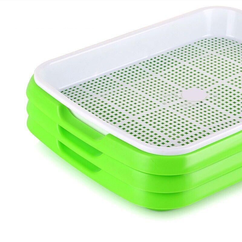 Double Layer Microgreens Tray for Hydroponic Seeding Germination Wheatgrass view 12