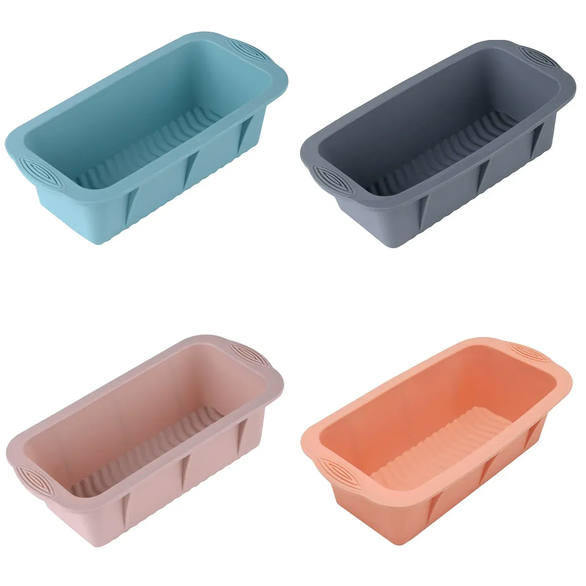 2pcs Large Capacity Ice Cube Tray Mold Rectangle Silicone Ice Grid Maker view 3