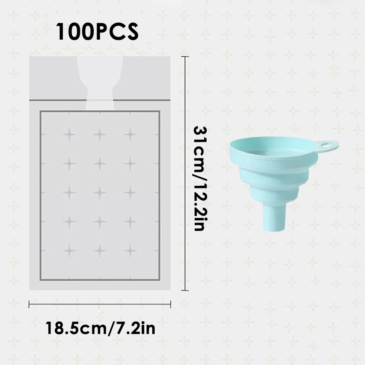 Disposable Ice Pack Bag 100PCS Water Injection Ice Cube Mold Tear Ice Grid view 3
