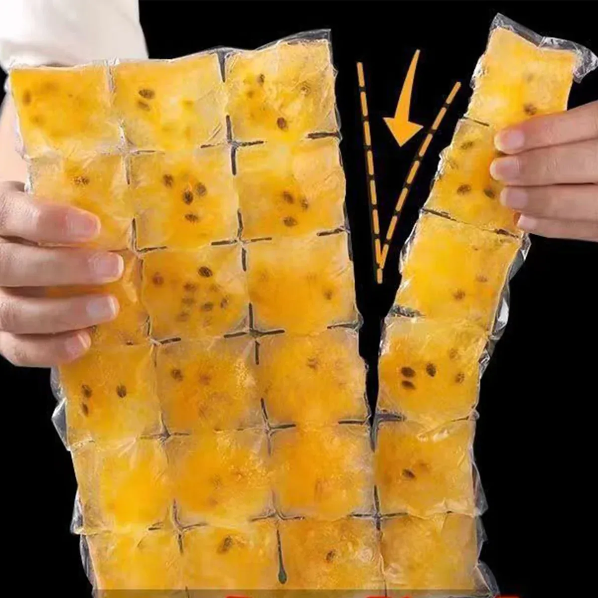 Disposable Ice Pack Bag 100PCS Water Injection Ice Cube Mold Tear Ice Grid view 12