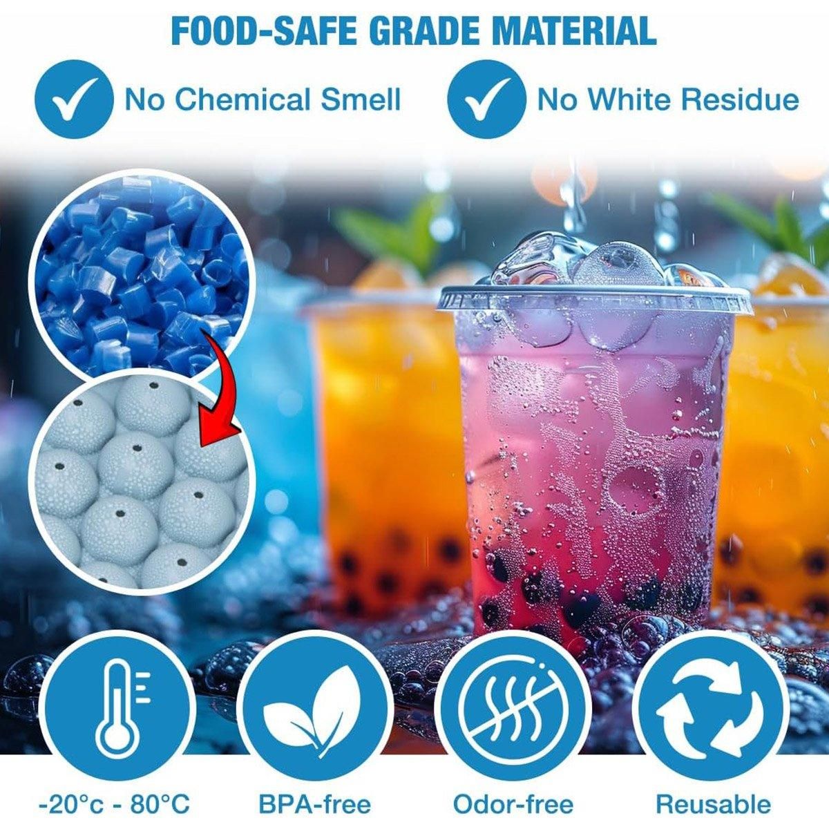 3 Layer Ice Cube Tray Mold Home Ice Compartment Press for Freezer Storage view 5