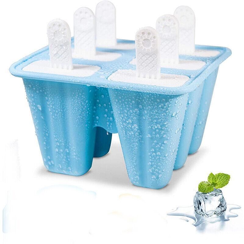 Silicone Ice Cream Mould Block Frozen Molds Icy Pole Jelly Popsicle - Pink-6Grid view 15
