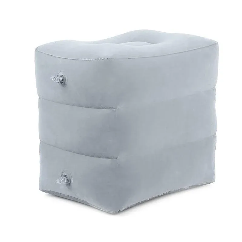 Inflatable Foot Rest Travel Air Pillow Cushion Office Home Leg Footrest Relax view 2