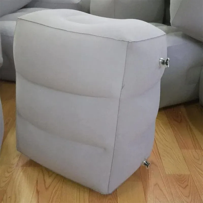 Inflatable Foot Rest Travel Air Pillow Cushion Office Home Leg Footrest Relax view 8