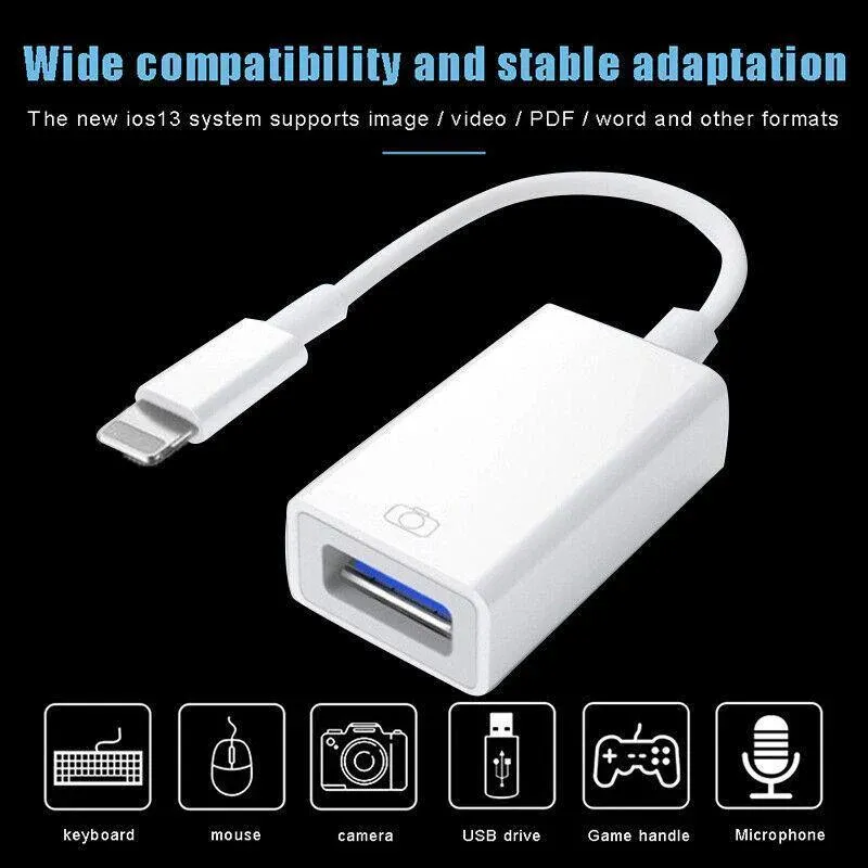 For Iphone Or Type C To Usb Otg Data Cable Adapter Male 3.0 A Female Converter view 9