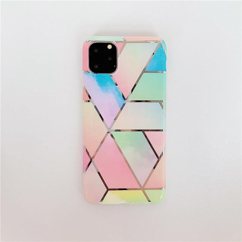 Rainbow Case for iPhone 14 13 12 11 Pro Max XR XS Marble Phone Shockproof view 8