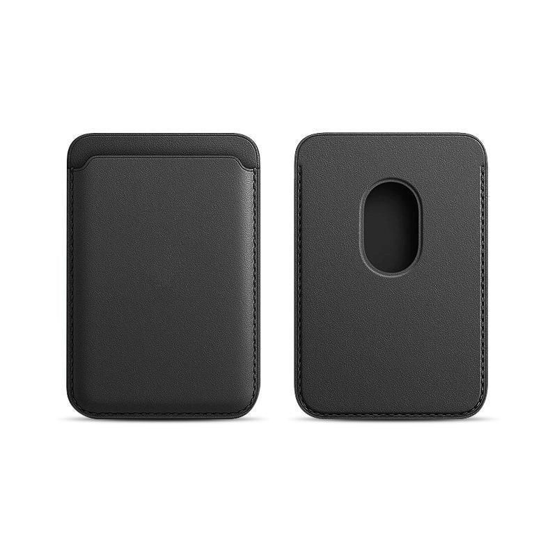 Leather Card Holder Wallet Pocket for iPhone 14 13 Pro Max with Snap-On — image 1