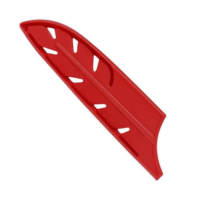 Plastic Knife Sheath Edge Guard Cover Scabbard Slicing Blade Red Protector