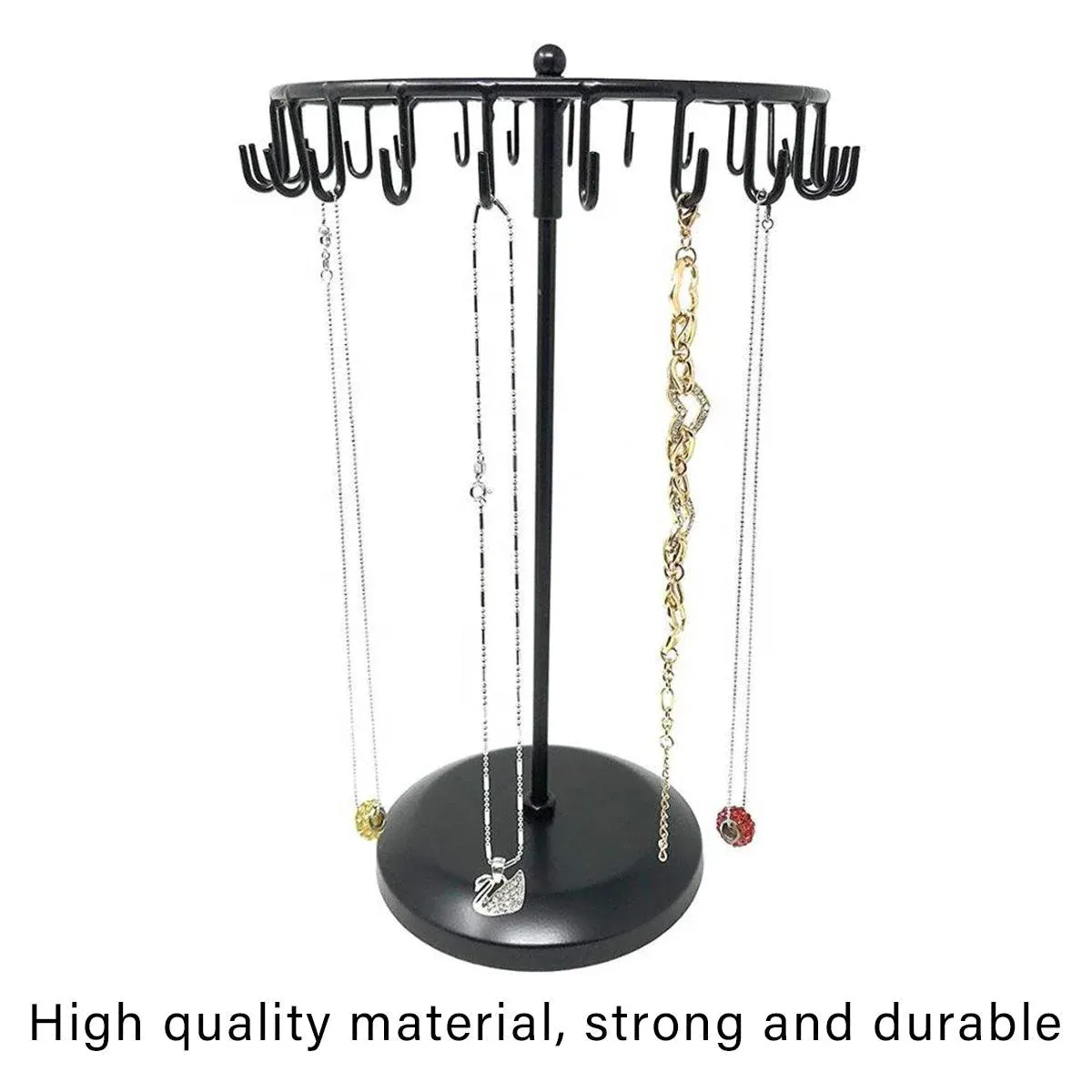 Iron Jewellery Rack Rotating Necklace Display Stand Jewellery Organiser view 11