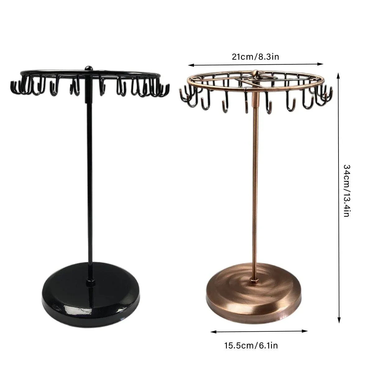 Iron Jewellery Rack Rotating Necklace Display Stand Jewellery Organiser view 4