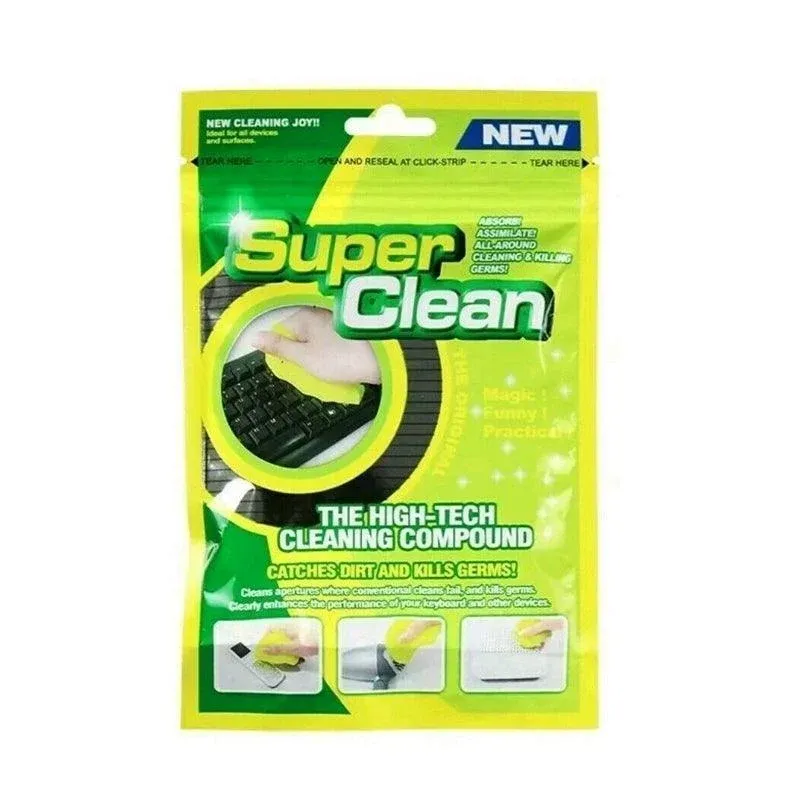 Dust Dirt Cleaning Super Clean Car Laptop Keyboard Home Cleaner - Yellow view 3