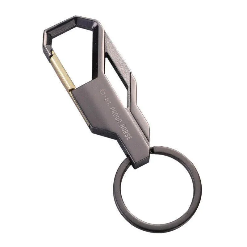 Stylish Metal Car Key Rings Alloy Chain Heavy Duty Gift Keyring Keychain Holder view 2