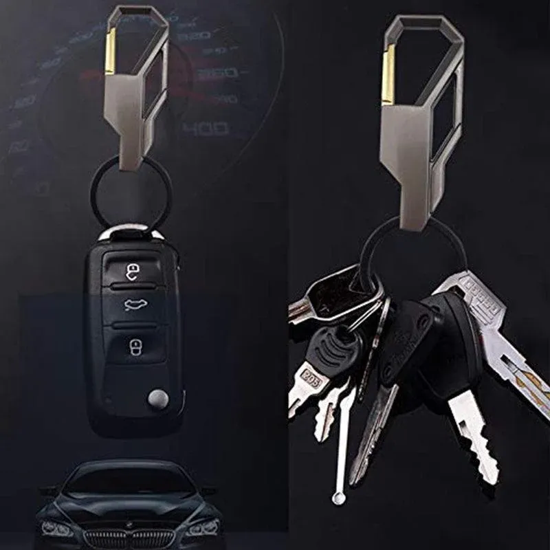 Stylish Metal Car Key Rings Alloy Chain Heavy Duty Gift Keyring Keychain Holder view 3