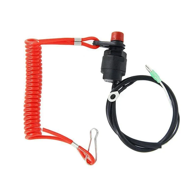 Boat Outboard Engine Motor Kill Stop Switch Emergency Tether Lanyard For Yamaha view 2