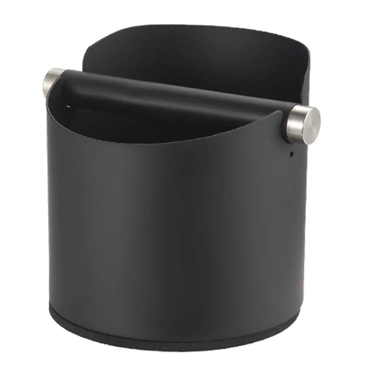Stainless Steel Coffee Grounds Knock Box Round Tap Bucket for Household