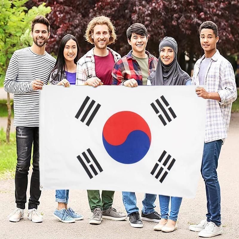 Large South Korea Flag Heavy Duty Outdoor Korean 90 X 150 CM - 3ft x 5ft view 6