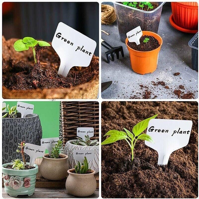 T-Type Plant Labels Flexible Plastic Garden Tags Nursey Seeding Marker Pen view 9