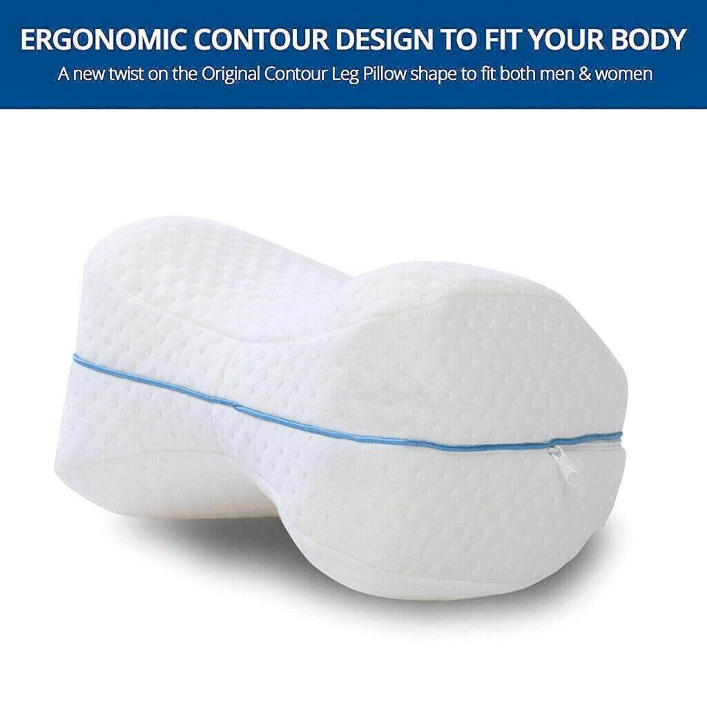 Knee Support Ergonomic Memory Foam Leg Pillow Cushion Washable Cover view 8