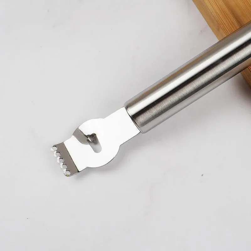 Lemon Zester Grater Knife Tool Stainless Steel with Channel Garnish Citrus view 6