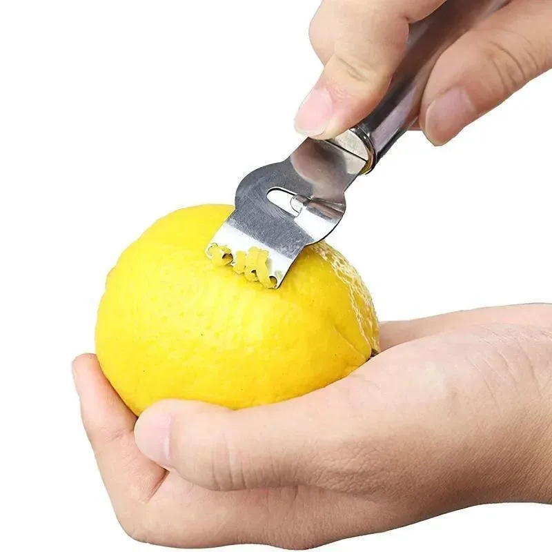 Lemon Zester Grater Knife Tool Stainless Steel with Channel Garnish Citrus view 13