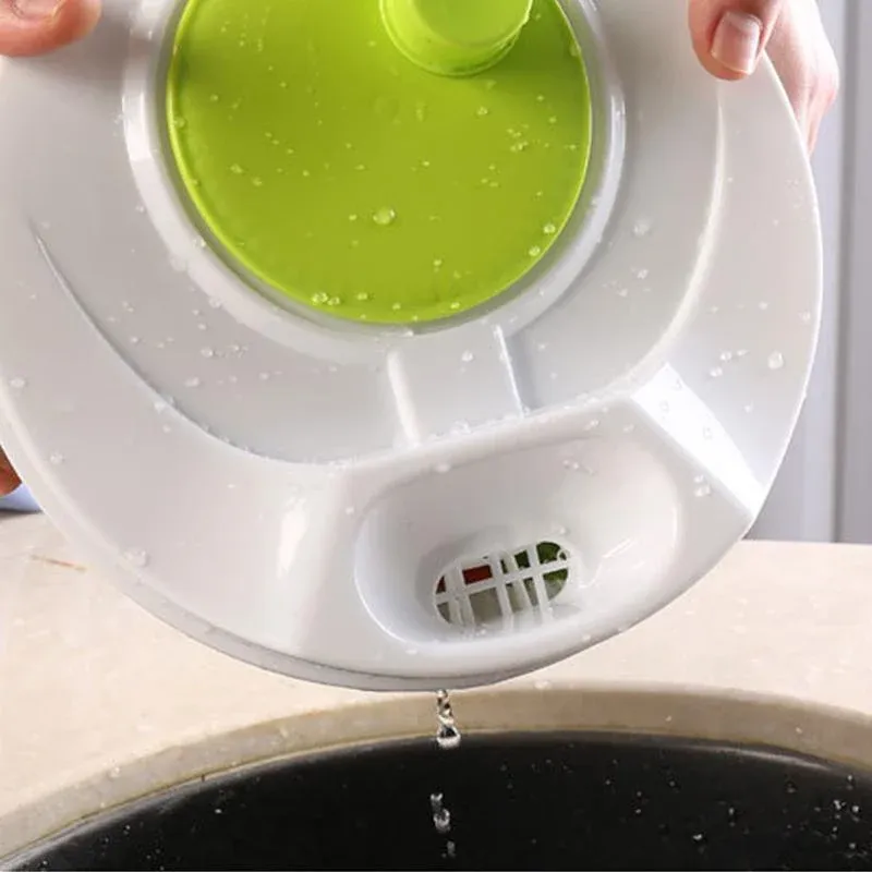 Large Salad Spinner 3L Vegetable Washer Dryer Bowl for Lettuce Spinach Broccoli view 9