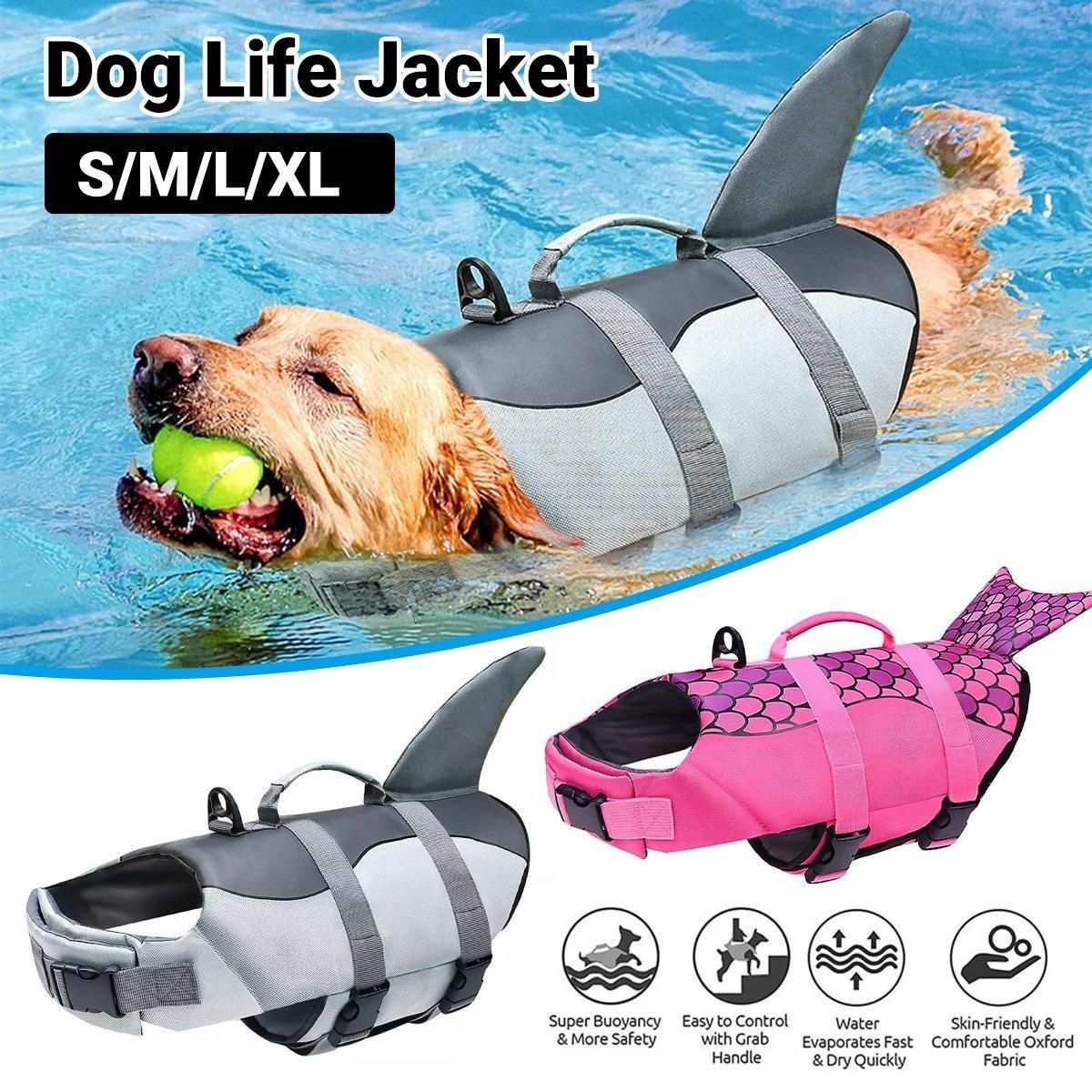 Pet Life Jacket Dog Swim Vest Outdoor Water Gear for Summer Swimming view 2