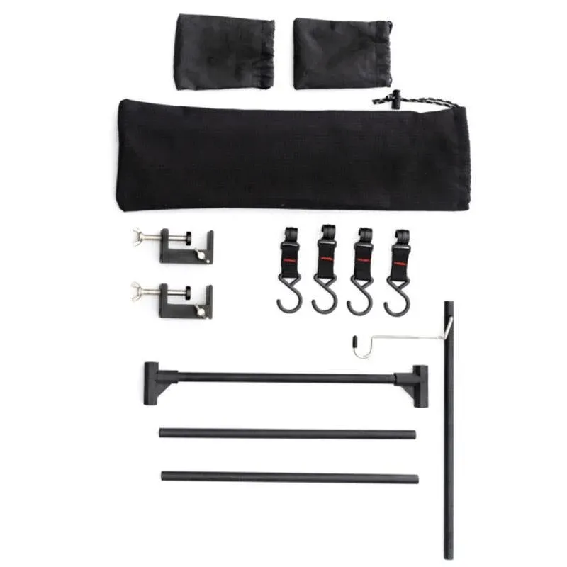 Outdoor Camping Hanging Rack Desktop Shelf Table Side Storage Camping Organizer view 2