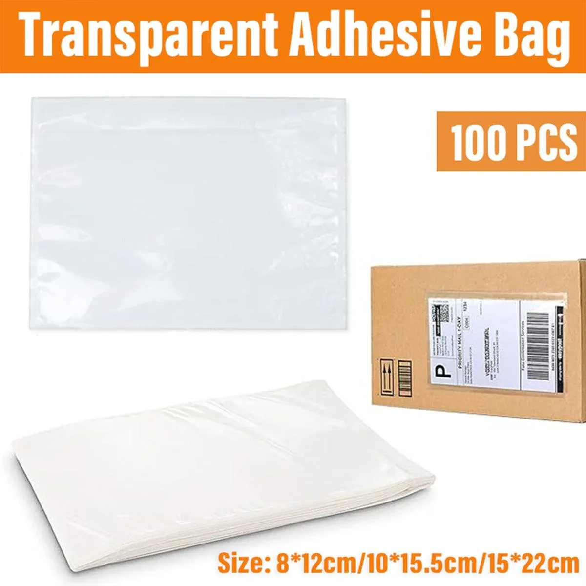 Plastic Bags 100PCS Transparent Zip Lock Clear Resealable Storage Packaging view 2