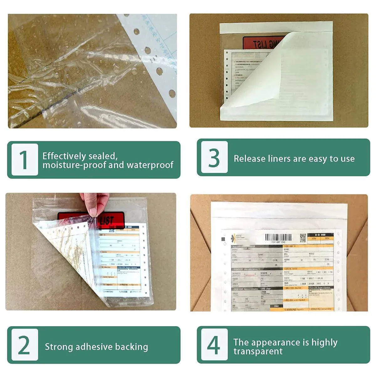 Plastic Bags 100PCS Transparent Zip Lock Clear Resealable Storage Packaging view 13