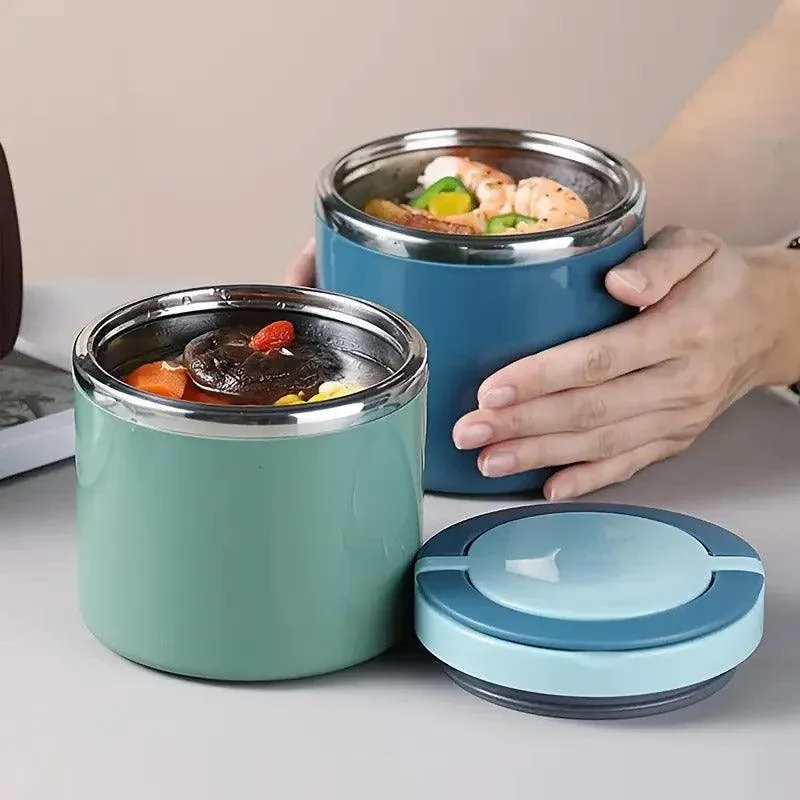 Stainless Steel Insulated Lunch Box Bento Box Thermal Food Container Breakfast view 11