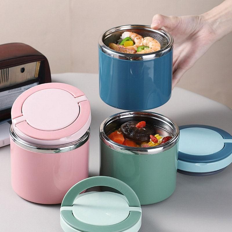 Stainless Steel Insulated Lunch Box Bento Box Thermal Food Container Breakfast view 12