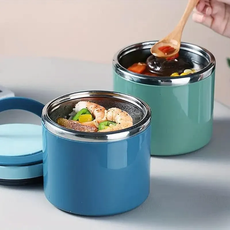 Stainless Steel Insulated Lunch Box Bento Box Thermal Food Container Breakfast view 14