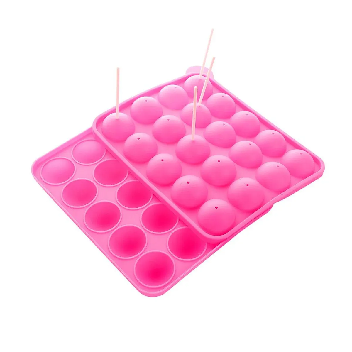 2pcs 20 Holes Round Silicone Moulds for Lollipop Candy Making Baking Tools view 12