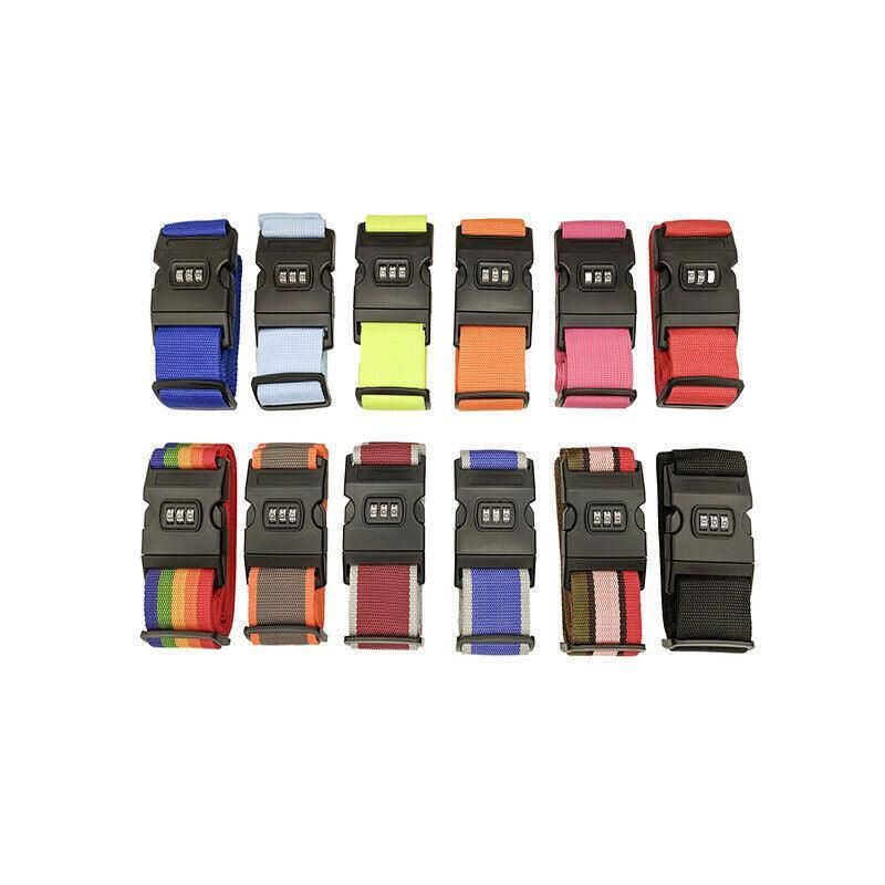 Luggage Strap Code Password Travel Suitcase Secure Lock Safe Nylon Packing view 3