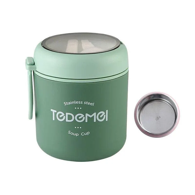 530ml Stainless Steel Insulated Lunch Box Portable Food Storage Mug Soup Meals — image 1