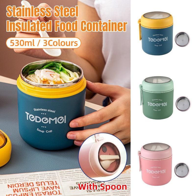 530ml Stainless Steel Insulated Lunch Box Portable Food Storage Mug Soup Meals view 2