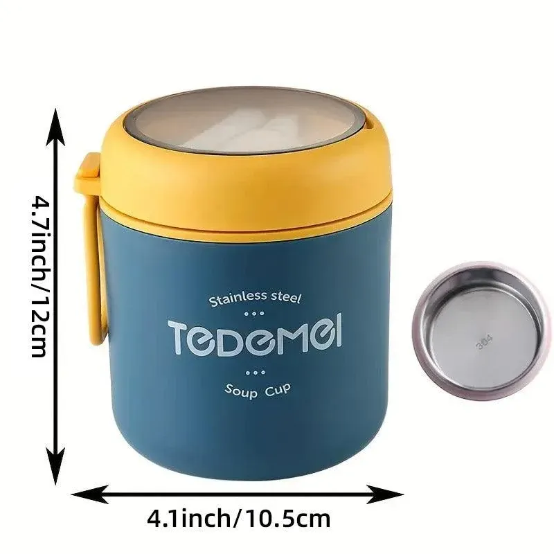 530ml Stainless Steel Insulated Lunch Box Portable Food Storage Mug Soup Meals view 4