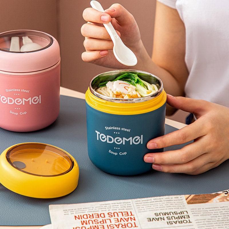 530ml Stainless Steel Insulated Lunch Box Portable Food Storage Mug Soup Meals view 5