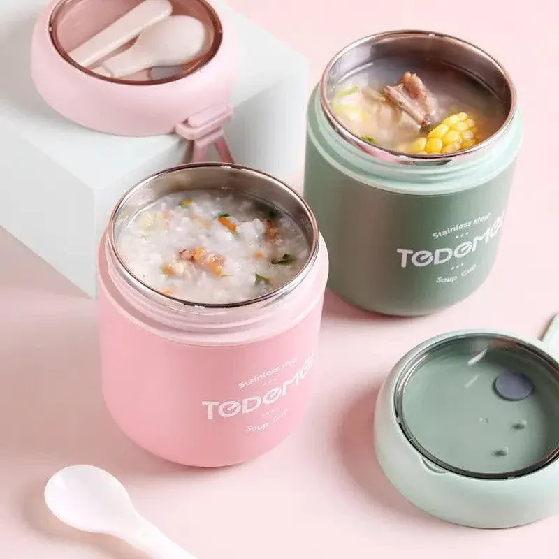 530ml Stainless Steel Insulated Lunch Box Portable Food Storage Mug Soup Meals view 9