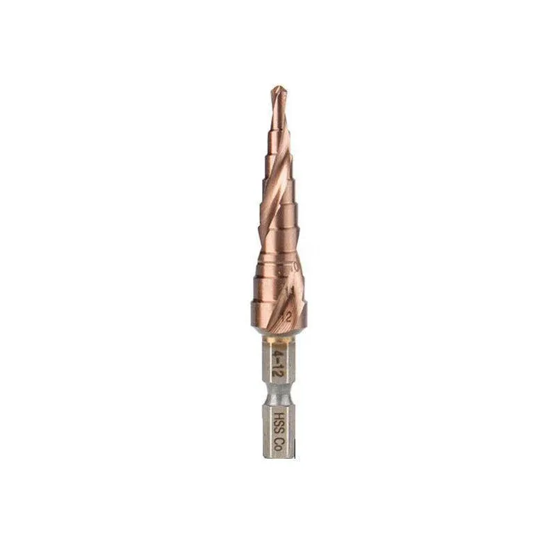 Hss M35 Cobalt Steel Step Cone Drill Bit Hole Saw Cutter 4-12/20/32Mm — image 1
