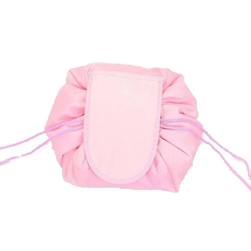 Portable Travel Makeup Bag Drawstring Cosmetic Pouch Lazy Storage Organiser — image 1