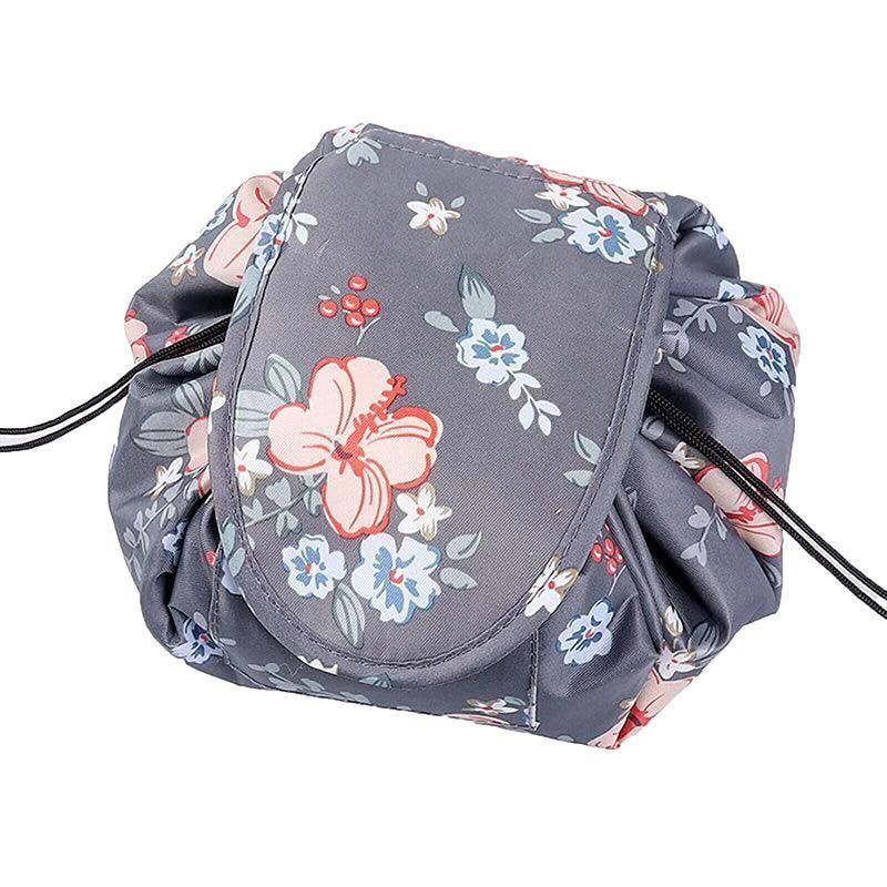 Portable Travel Makeup Bag Drawstring Cosmetic Pouch Lazy Storage Organiser — image 1