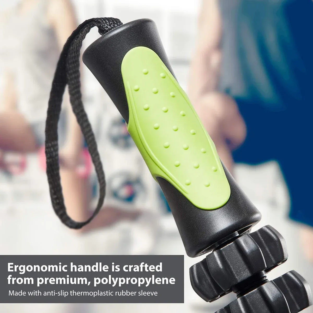 Muscle Roller Stick Full Body Fitness Massage Tool for Home and Gym Use - Green view 12