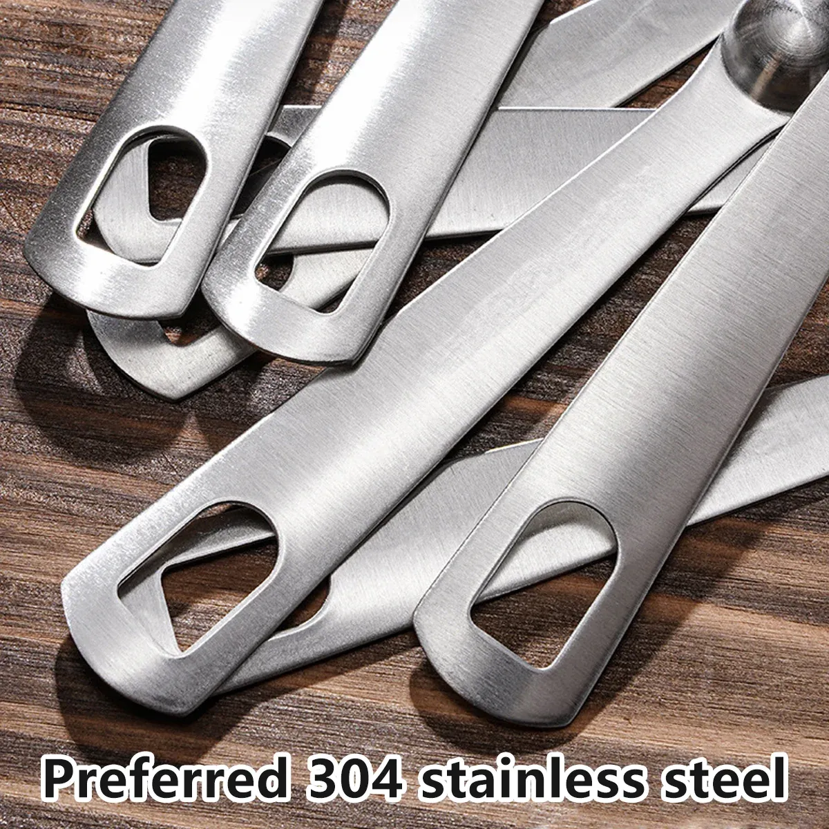 6PCS Measuring Cups Spoons 304 Stainless Steel Baking Tools With Scale Set view 8