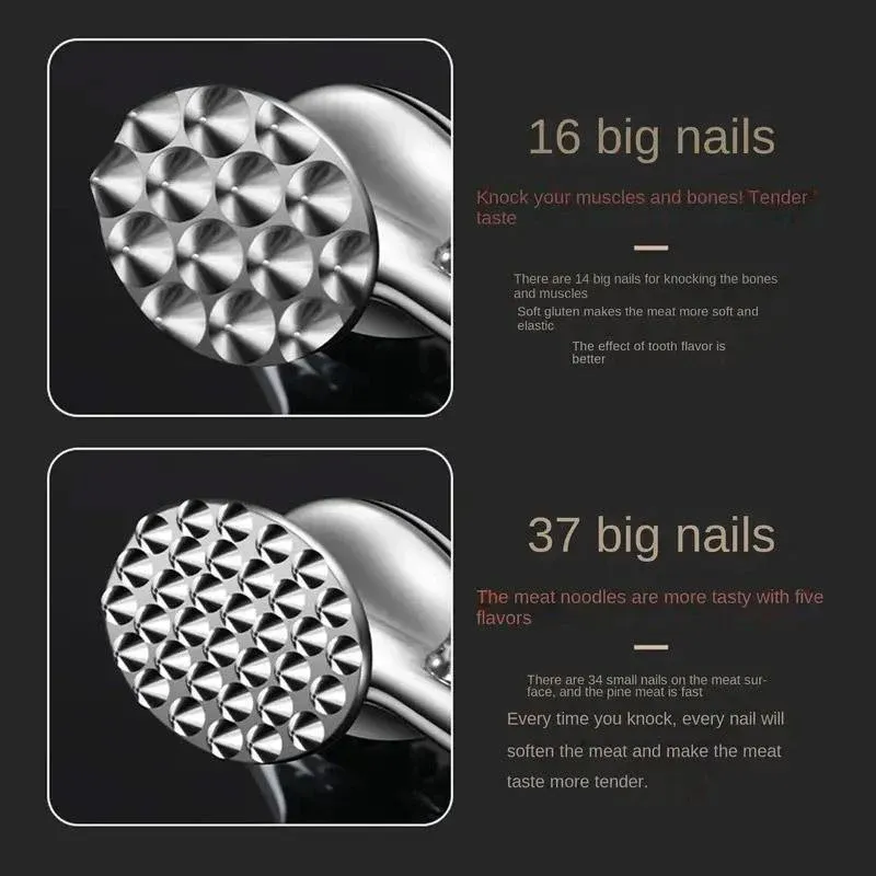 Meat Hammer Kitchen Tenderizing Beating Tool Double Sided Loose Meat Hammer view 6