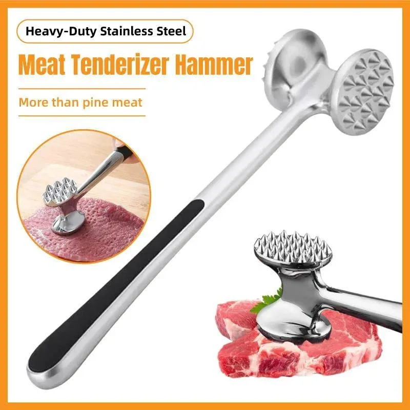 Meat Hammer Kitchen Tenderizing Beating Tool Double Sided Loose Meat Hammer view 14