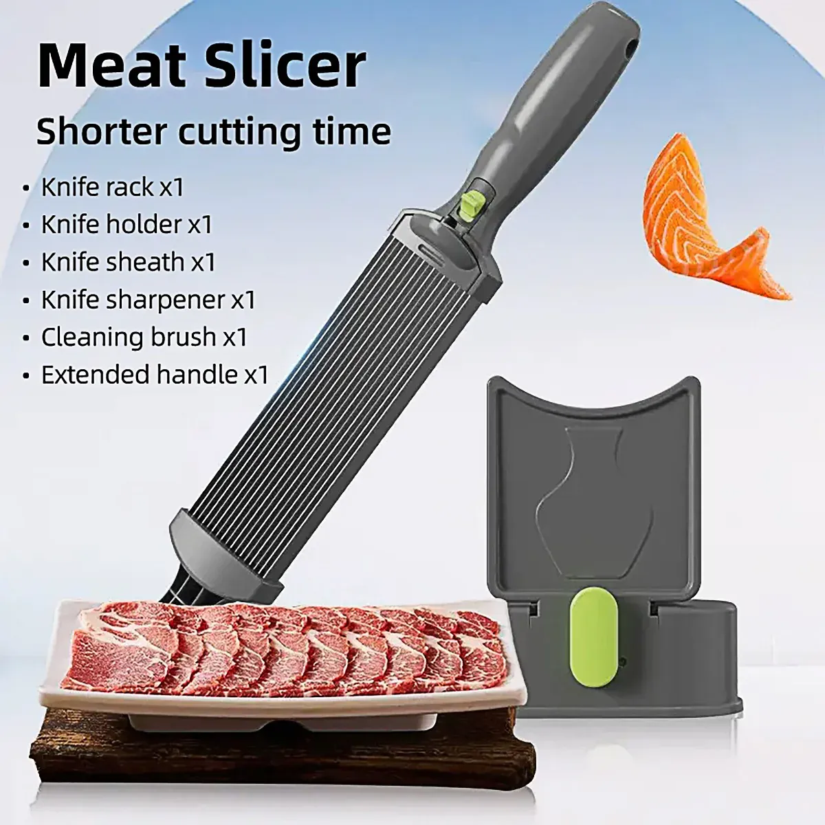 Meat Slicer Cutter Multifunctional Fresh Meat Cutting Tool for Household Kitchen view 4