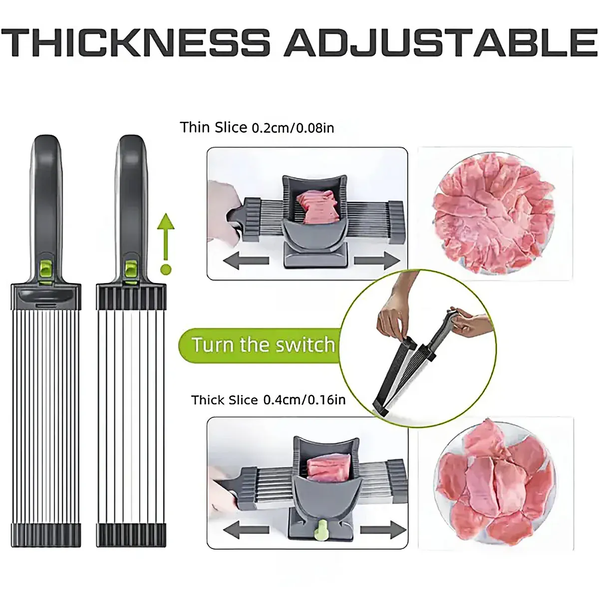 Meat Slicer Cutter Multifunctional Fresh Meat Cutting Tool for Household Kitchen view 6