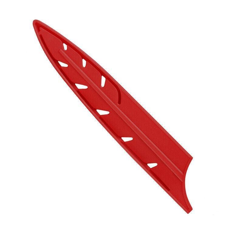 Plastic Knife Sheath Edge Guard Cover Scabbard Slicing Blade Red Protector view 3